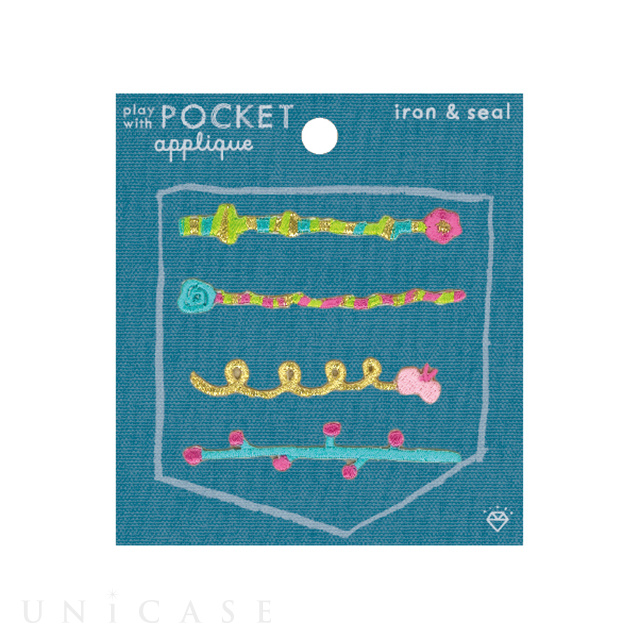 APPLIQUE play with POCKET (flower line)