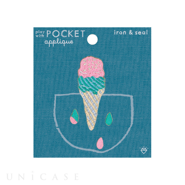 APPLIQUE play with POCKET (ice cream)