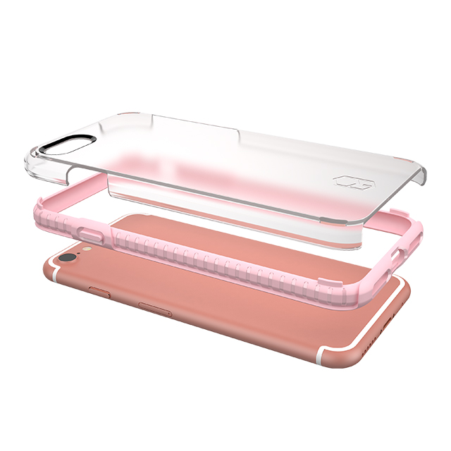 【iPhone8/7 ケース】Level Case (Pink/Clear)サブ画像