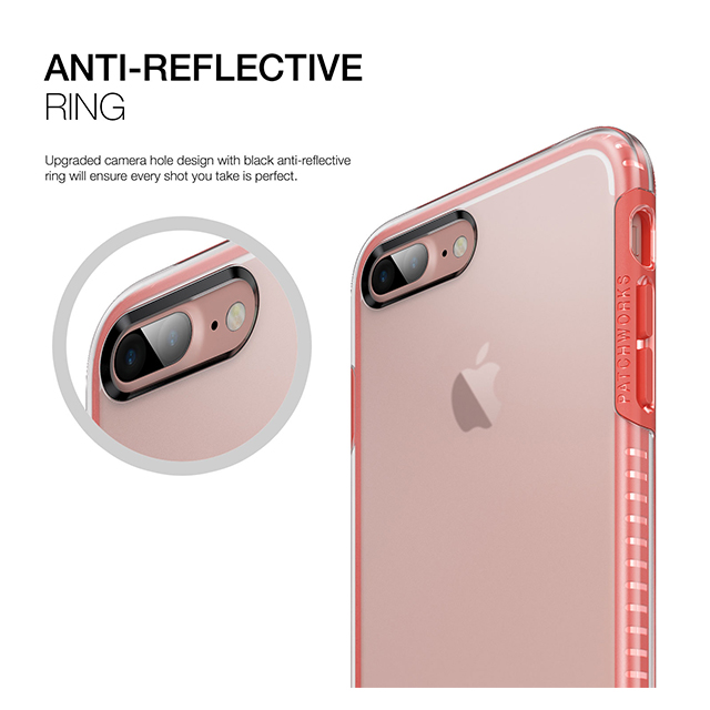 【iPhone8 Plus/7 Plus ケース】Level Case (Red/Clear)goods_nameサブ画像