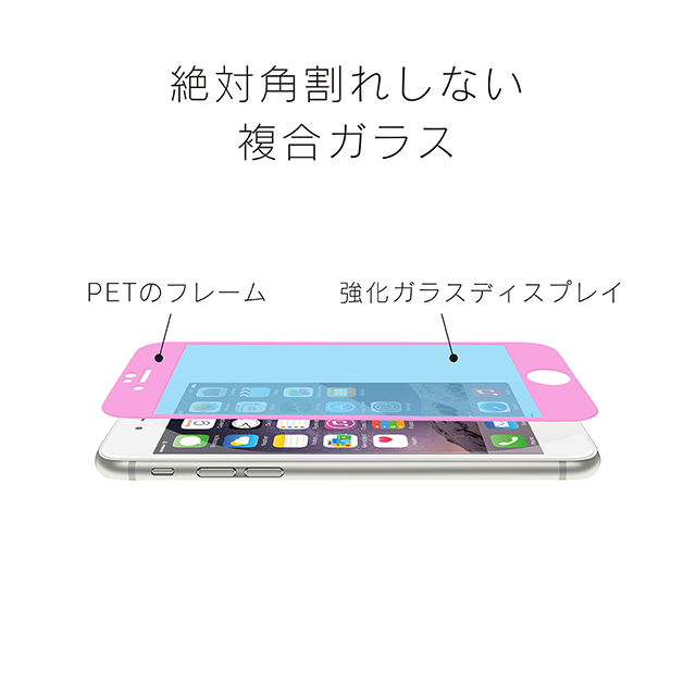 【iPhone7 フィルム】FLEX 3D 立体成型フレームガラス (ホワイト)goods_nameサブ画像