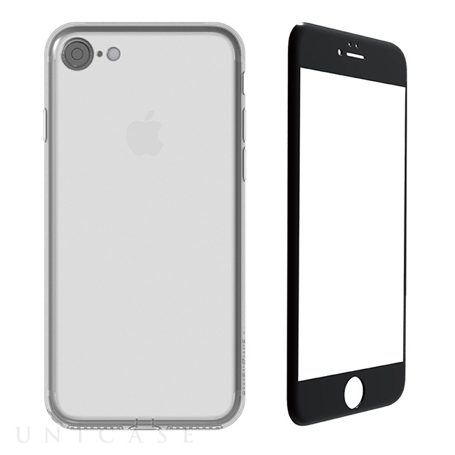 Iphone7 ケース Aegispro フルガード立体ガラス Tpuケース クリア ブラック Simplism Iphoneケースは Unicase