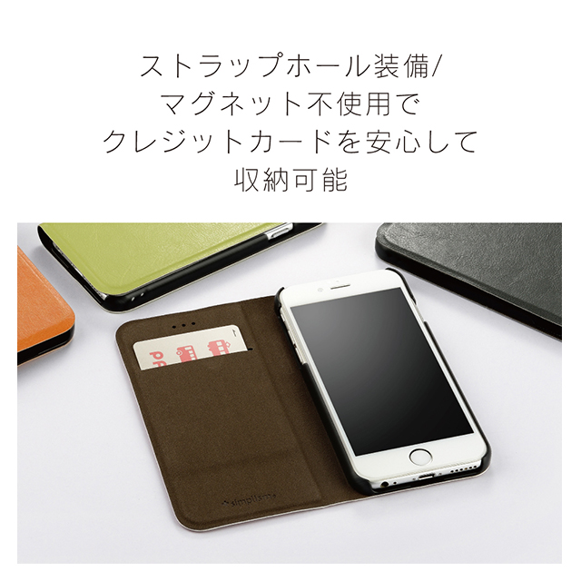【iPhoneSE(第3/2世代)/8/7/6s/6 ケース】FlipNote Pocket フリップノートケース (ダークブラウン)サブ画像
