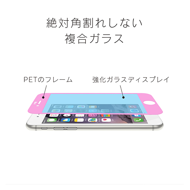 【iPhone7 Plus フィルム】FLEX 3D 立体成型フレームガラス (ホワイト)goods_nameサブ画像