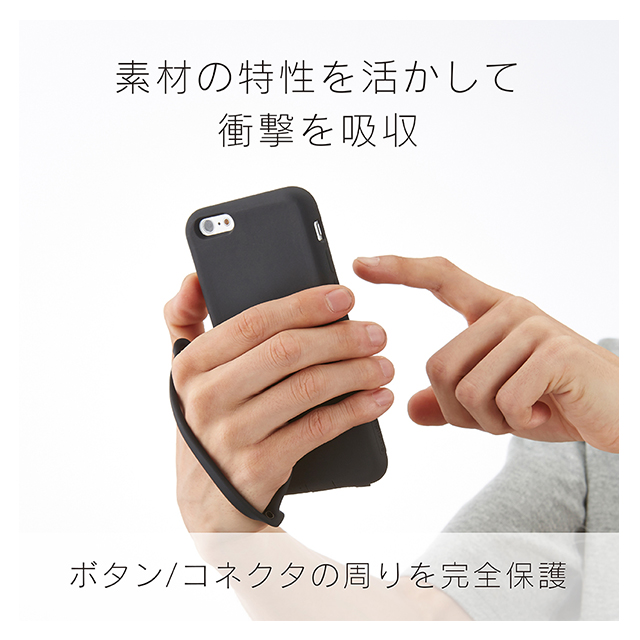 【iPhone8 Plus/7 Plus ケース】Cushion 衝撃吸収シリコンケース (ブラック)goods_nameサブ画像