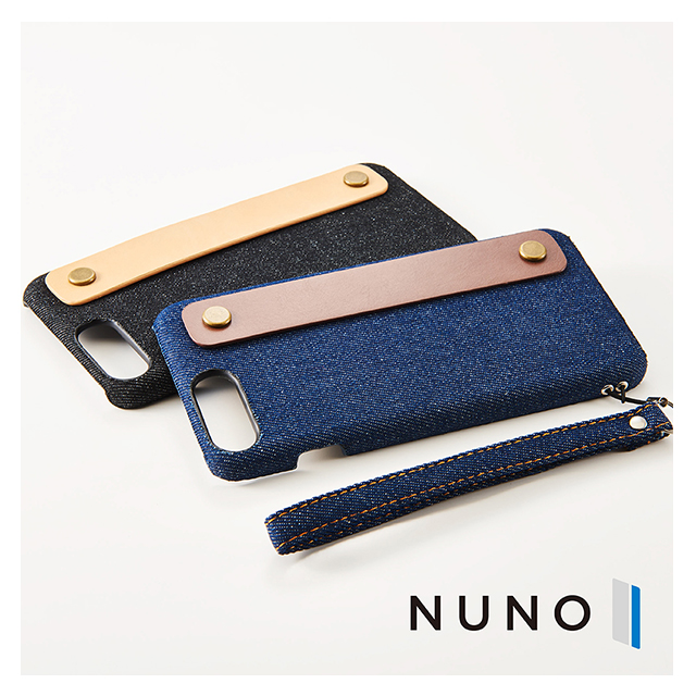 【iPhone8 Plus/7 Plus ケース】NUNO ファブリックケース (背面バンド/デニム)goods_nameサブ画像