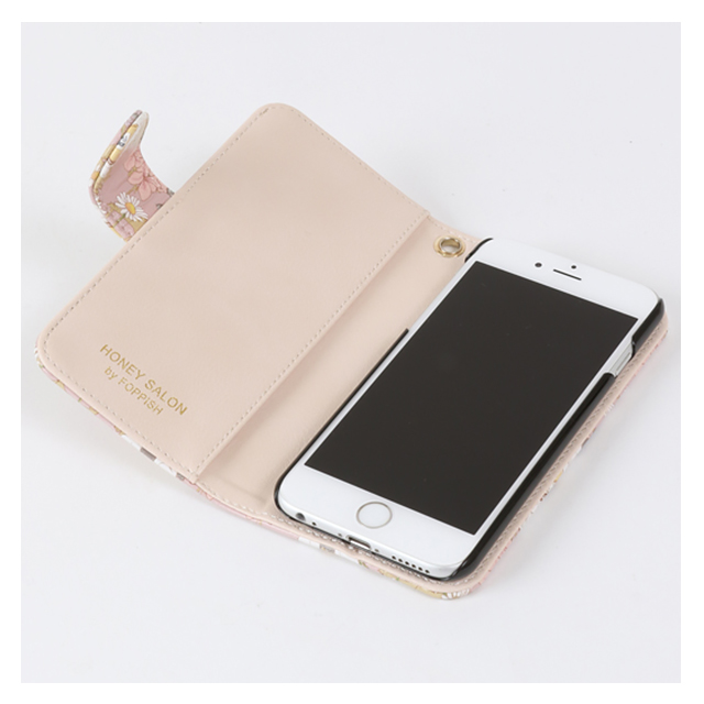 【iPhone6s/6 ケース】フラワーキャットiPhone6/6ｓケース (ライトベージュ)サブ画像