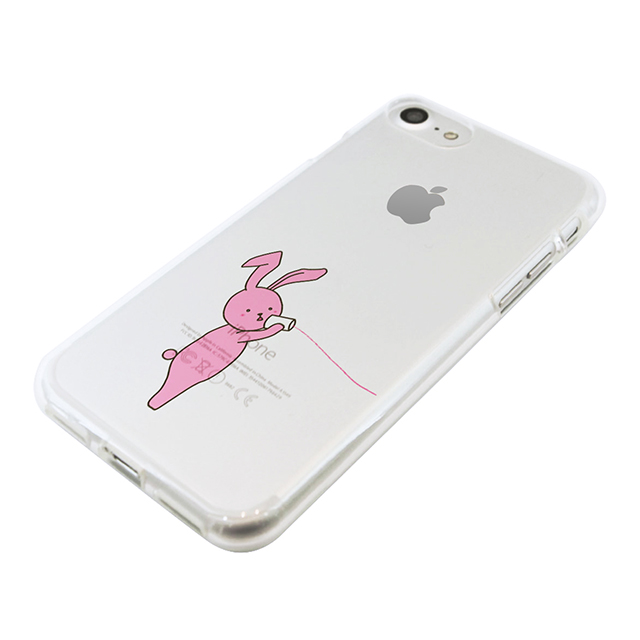 【iPhone8/7 ケース】ソフトクリアケース (糸電話/ウサギ)goods_nameサブ画像