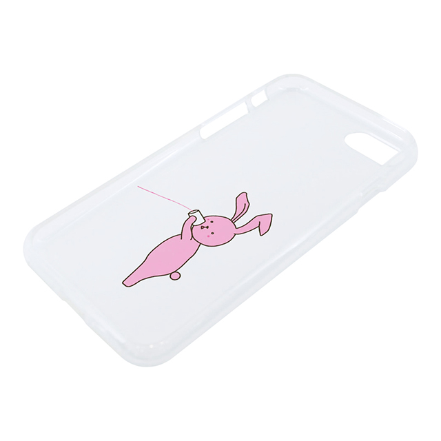 【iPhone8/7 ケース】ソフトクリアケース (糸電話/ウサギ)サブ画像