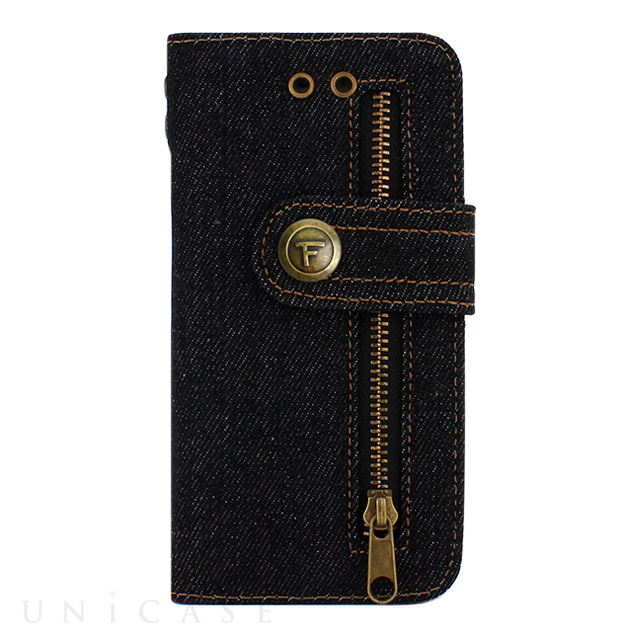 【iPhone8/7 ケース】Denim Case (Black)