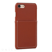 【iPhone8/7 ケース】Pocket Bartype (Red Brown)