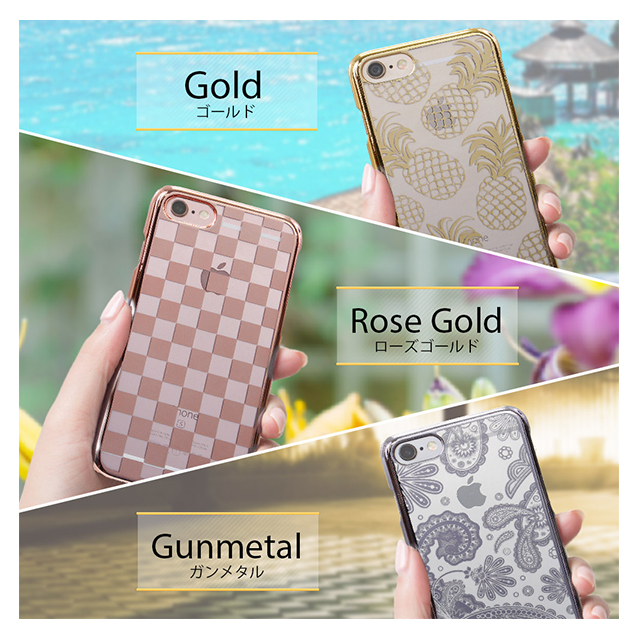 【iPhone8/7 ケース】gufo PCケース パイナップル (ゴールド)goods_nameサブ画像