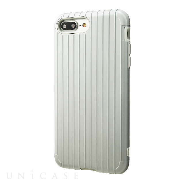 【iPhone8 Plus/7 Plus ケース】”Rib” Hybrid Case (White)