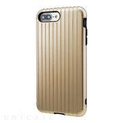 【iPhone8 Plus/7 Plus ケース】”Rib” Hybrid Case (Gold)