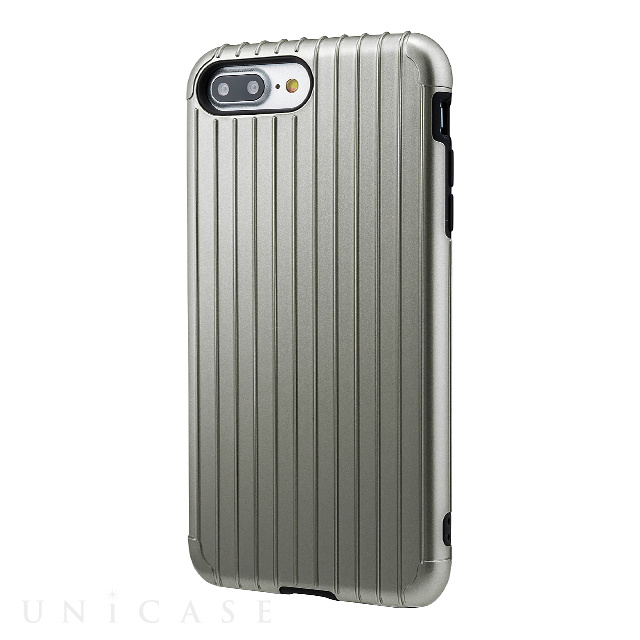 【iPhone8 Plus/7 Plus ケース】”Rib” Hybrid Case (Gray)
