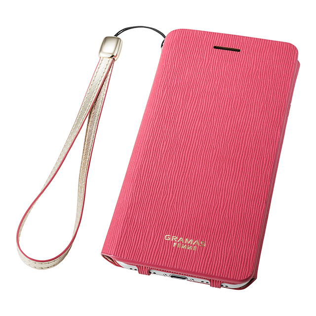 【iPhone8/7 ケース】Flap Leather Case ”Colo” (Pink)サブ画像