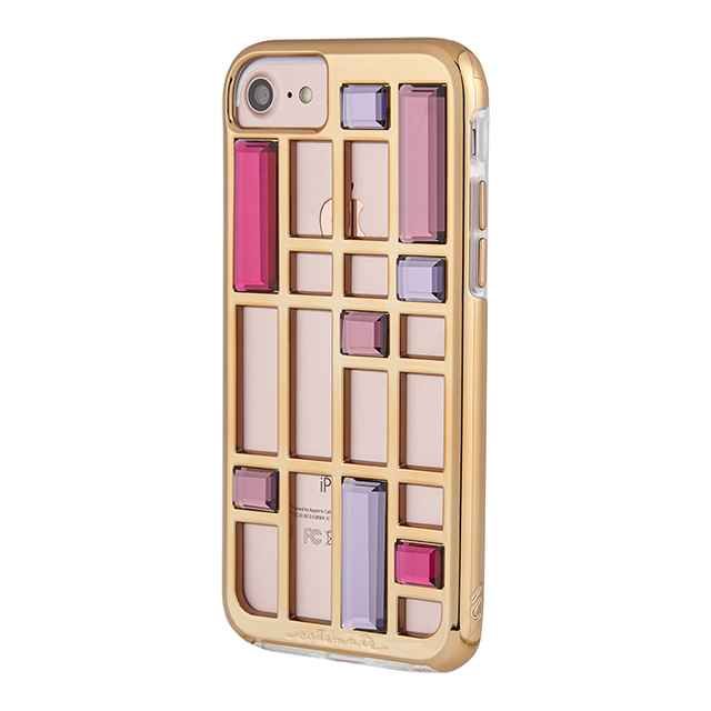 【iPhoneSE(第3/2世代)/8/7/6s/6 ケース】Caged Crystal Case (Rose Gold)サブ画像