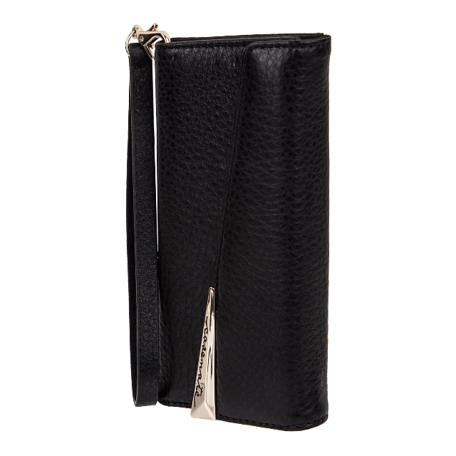 【iPhoneSE(第3/2世代)/8/7/6s/6 ケース】Leather Folio Wristlet Case (Black)サブ画像