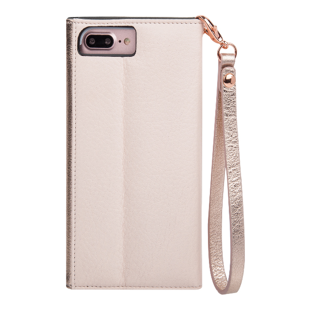 【iPhone8 Plus/7 Plus ケース】Leather Folio Wristlet Case (Rose Gold)goods_nameサブ画像