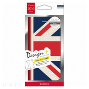 【iPhoneSE(第3/2世代)/8/7 ケース】薄型デザインPUレザーケース「Design+」 イギリス国旗風