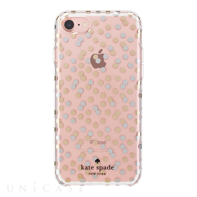 【iPhoneSE(第2世代)/8/7 ケース】1PC Comold (Confetti Dot Clear/Gold Foil/Silver)