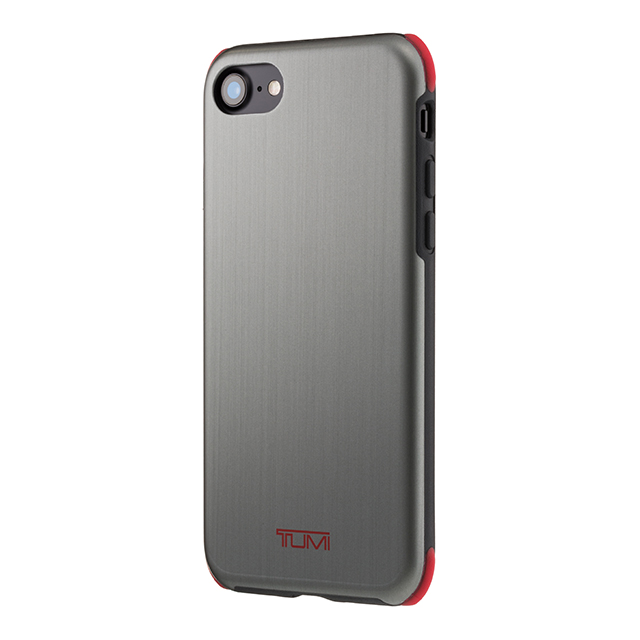 【iPhoneSE(第2世代)/8/7 ケース】Protection Case (Brushed Gunmetal/Red)サブ画像