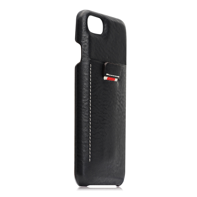 【iPhoneSE(第3/2世代)/8/7 ケース】Minerva Box Leather Back Case (ブラック)