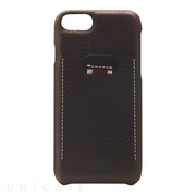 【iPhoneSE(第3/2世代)/8/7 ケース】Minerva Box Leather Back Case (ブラウン)