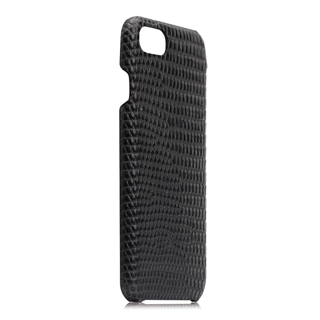 【iPhoneSE(第3/2世代)/8/7 ケース】Lizard Leather Back Case (ブラック)サブ画像