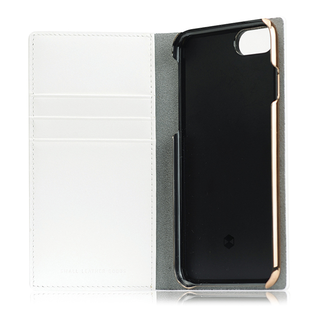 【iPhoneSE(第3/2世代)/8/7 ケース】Calf Skin Leather Diary (ホワイト)goods_nameサブ画像