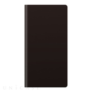 【iPhoneSE(第3/2世代)/8/7 ケース】Calf Skin Leather Diary (ブラック)