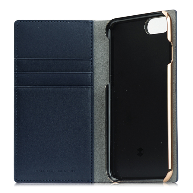 【iPhoneSE(第3/2世代)/8/7 ケース】Edition Calf Skin Leather Diary (ネイビー)サブ画像