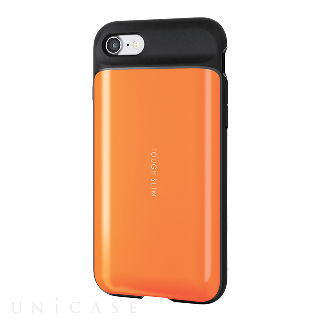 Iphone8 7 ケース Tough Slim Icカード収納 オレンジ Elecom Iphoneケースは Unicase
