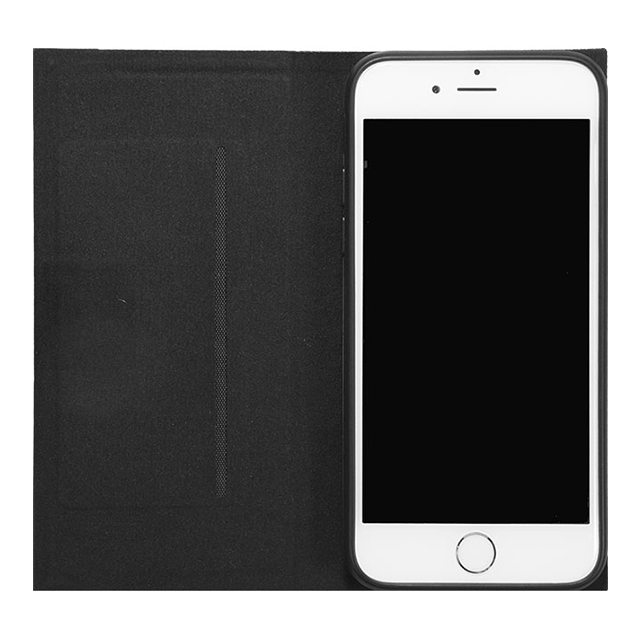【iPhone8/7/6s/6 ケース】強化ナイロンハイブリットケース（左開きタイプ） ブラックサブ画像