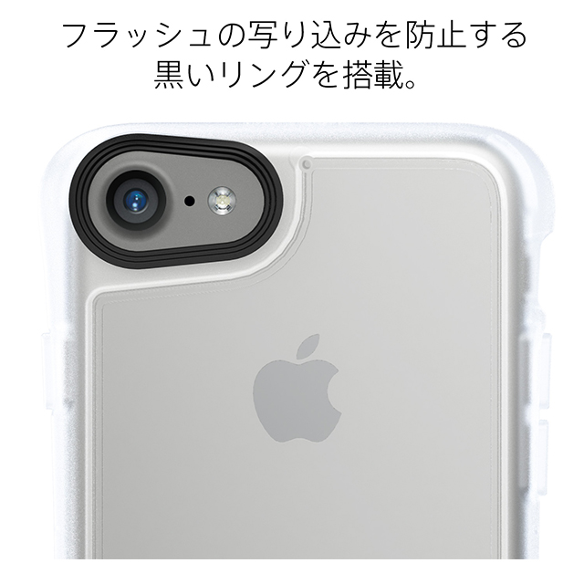 【iPhone8/7 ケース】Hybrid Shell 衝撃吸収クリアケース (クリア)サブ画像