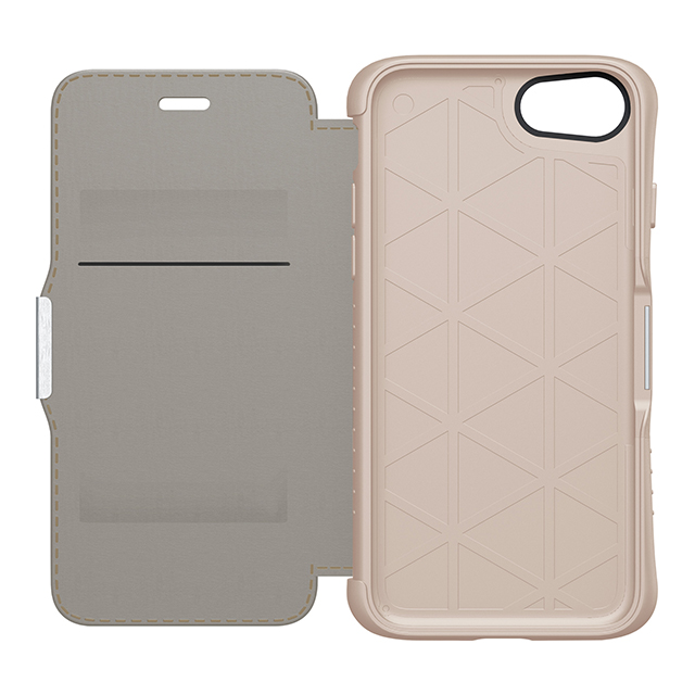 【iPhone8/7 ケース】Hybrid Card Folio 衝撃吸収・手帳型ケース (ベージュ)サブ画像