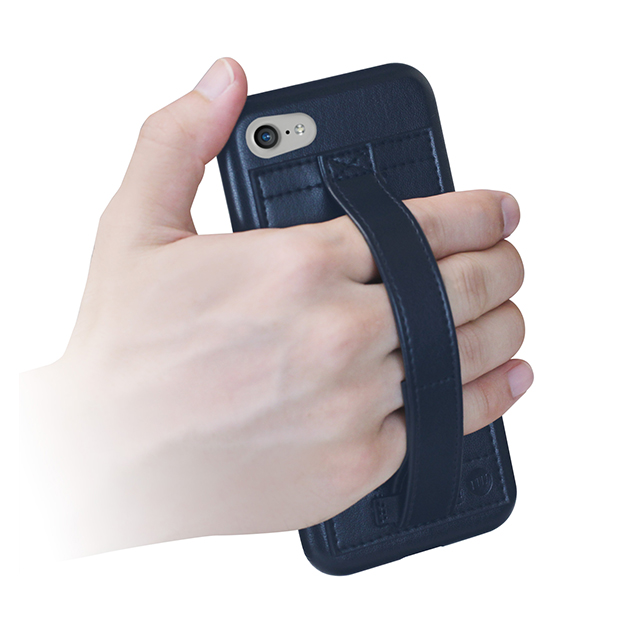 【iPhone8/7 ケース】Finger Grip (ネイビーブルー)サブ画像