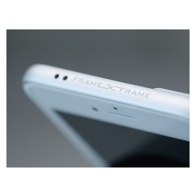【iPhone7 Plus ケース】FRAME x FRAME メタルバンパーケース (シルバー/ホワイト)サブ画像