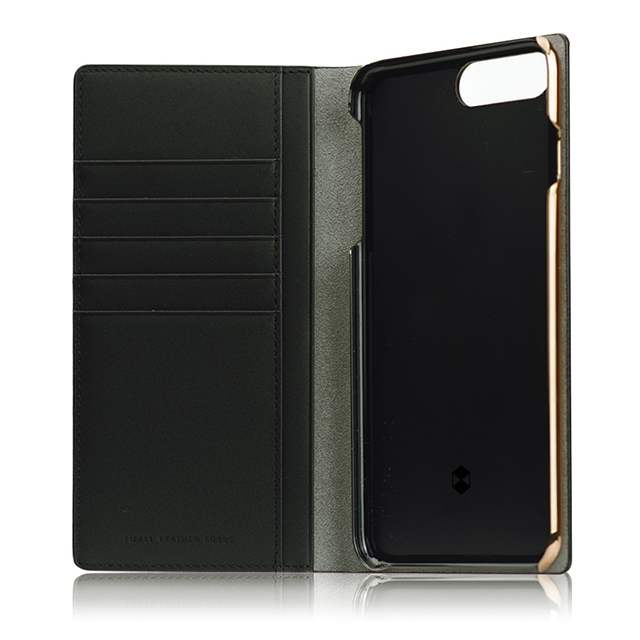 【iPhone8 Plus/7 Plus ケース】Edition Calf Skin Leather Diary (ブラック)サブ画像