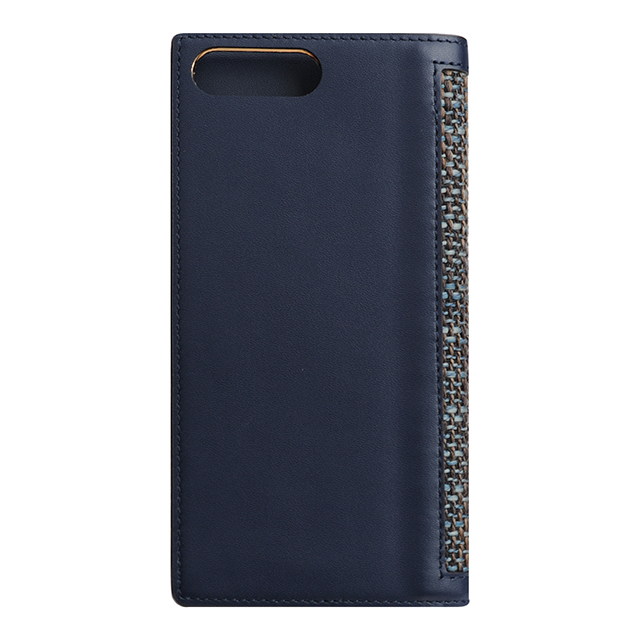【iPhone8 Plus/7 Plus ケース】Edition Calf Skin Leather Diary (ネイビー)サブ画像