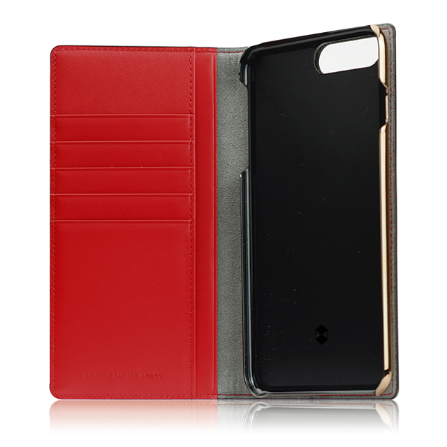 【iPhone8 Plus/7 Plus ケース】Edition Calf Skin Leather Diary (レッド)サブ画像