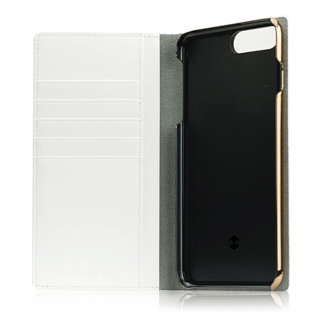 【iPhone8 Plus/7 Plus ケース】Edition Calf Skin Leather Diary (ホワイト)サブ画像