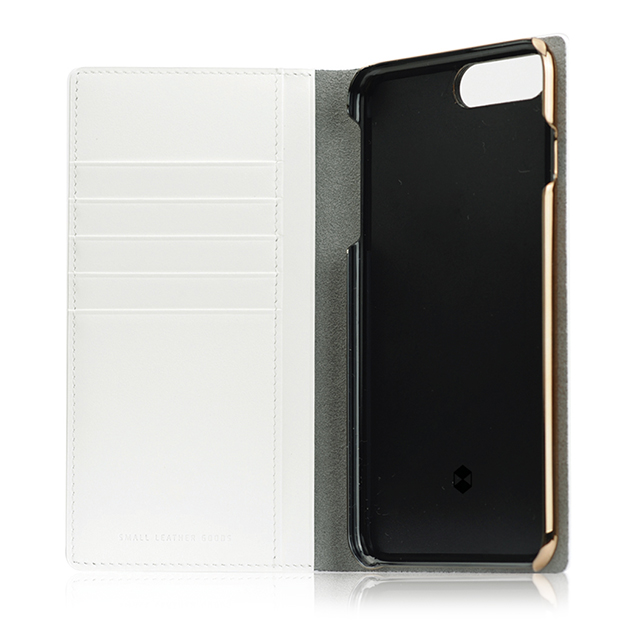 【iPhone8 Plus/7 Plus ケース】Calf Skin Leather Diary (ホワイト)サブ画像