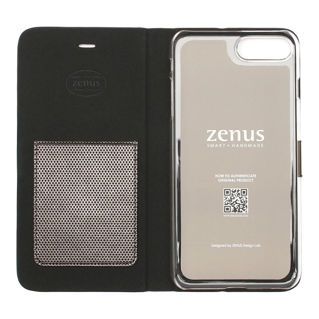 【iPhone7 Plus ケース】Metallic Diary (シルバー) ZENUS | iPhoneケースは UNiCASE