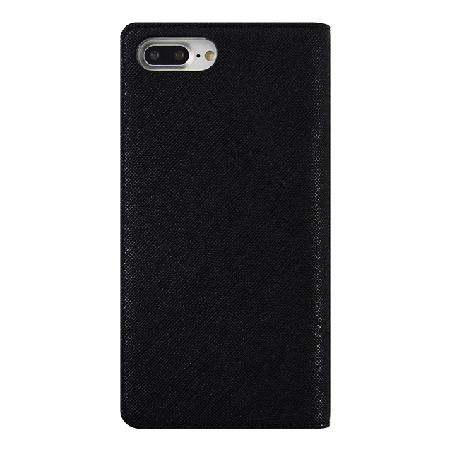 【iPhone8 Plus/7 Plus ケース】Saffiano Flip Case (ブラック)サブ画像
