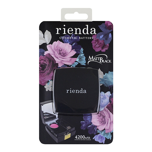 rienda コンパクト型モバイルバッテリー (マットブラック)goods_nameサブ画像