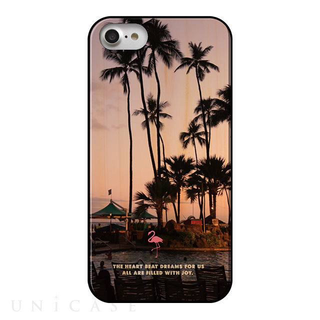 【iPhone8/7 ケース】Wood Photo Case (Pink Flamingo)