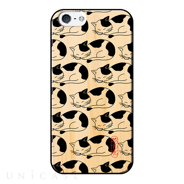【iPhone8/7 ケース】Wood Case (Tortoiseshell Cat)