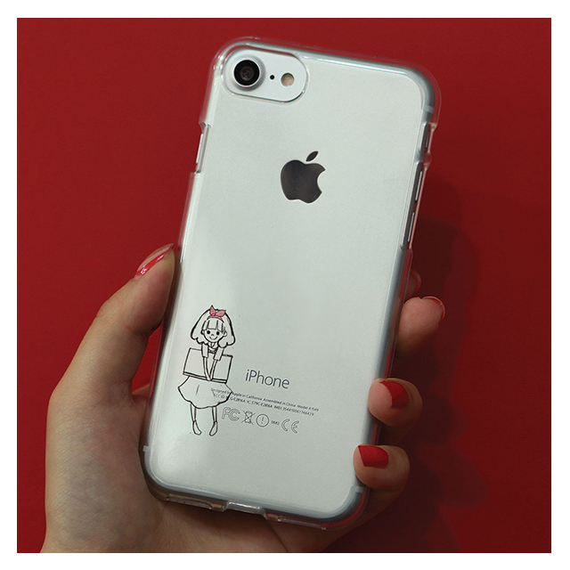 【iPhone8/7 ケース】CLEAR CASE (ribbon girl)goods_nameサブ画像