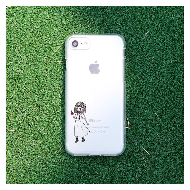 【iPhone8/7 ケース】CLEAR CASE (sewing girl)サブ画像